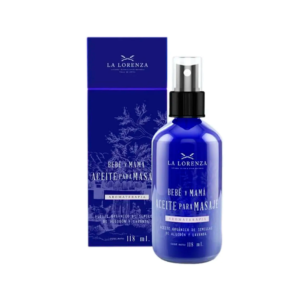 Botella de aceite de lavanda