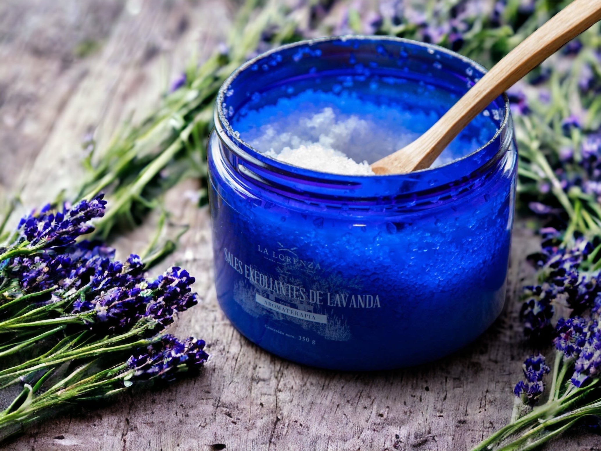 Sales Exfoliantes con Aceite Esencial Orgánico de Lavanda