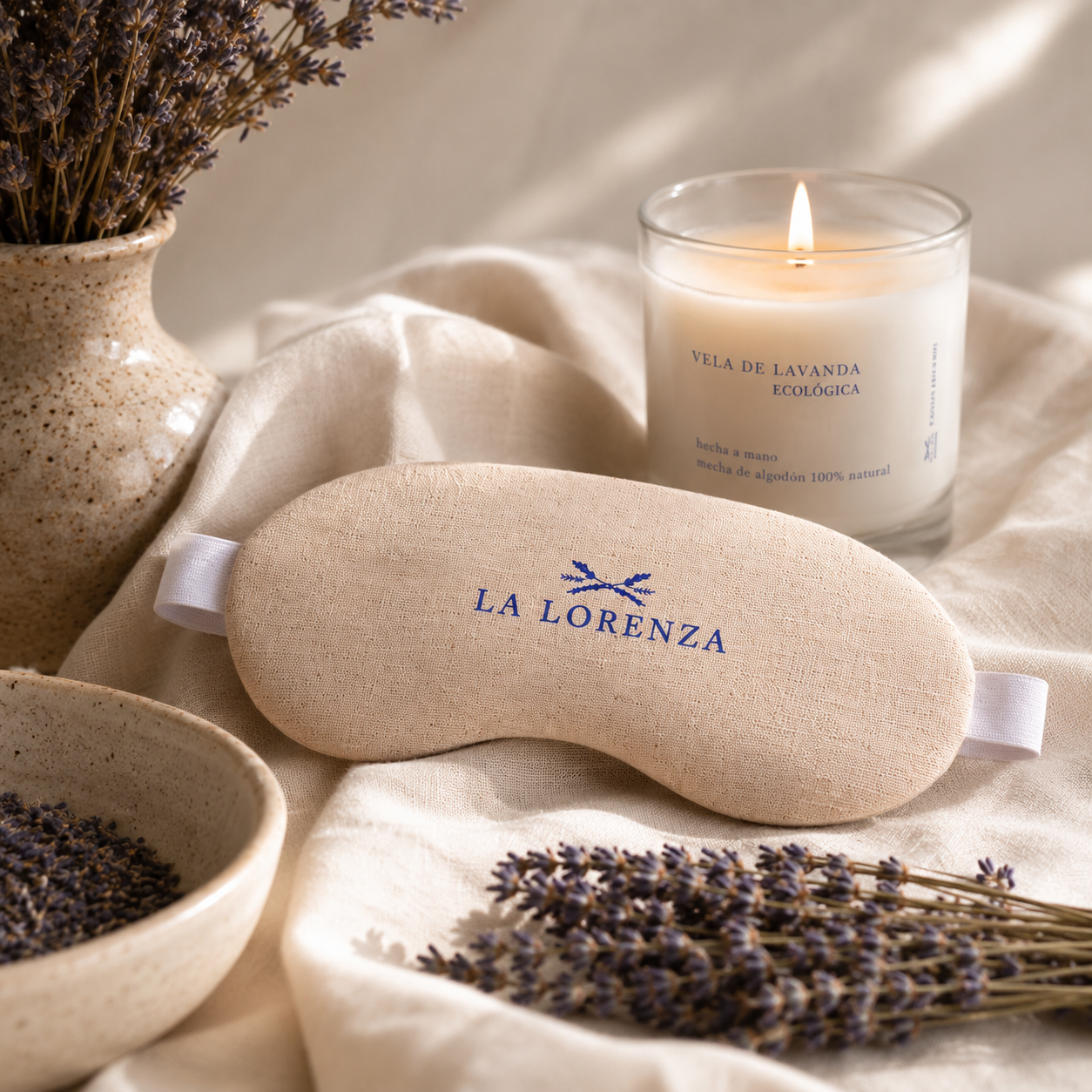 Antifaz Relajante de Semillas de Lavanda | Ritual de Descanso