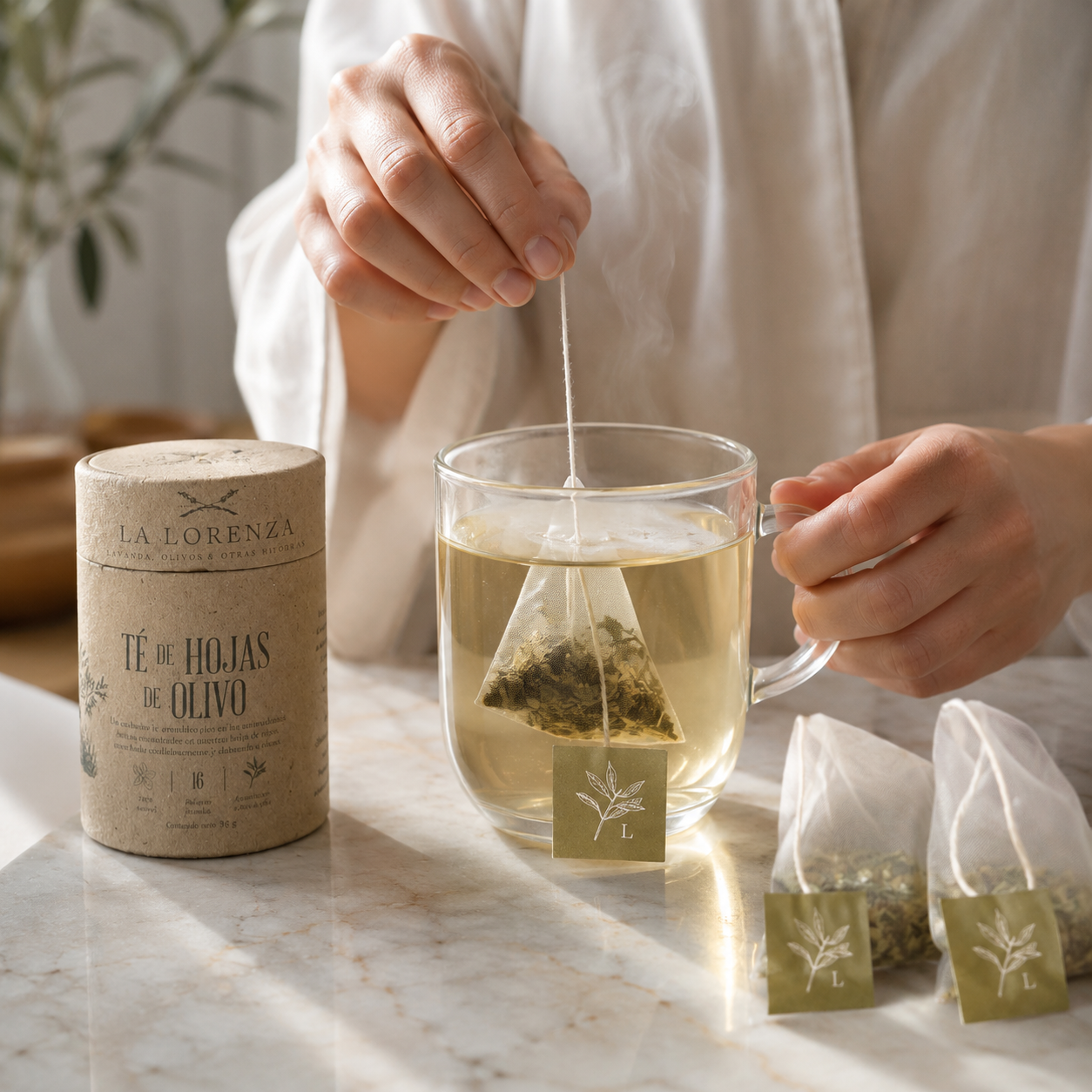 Té Natural de Hojas de Olivo | Ritual de Pausa